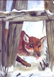 Fuchs auf der Jagd